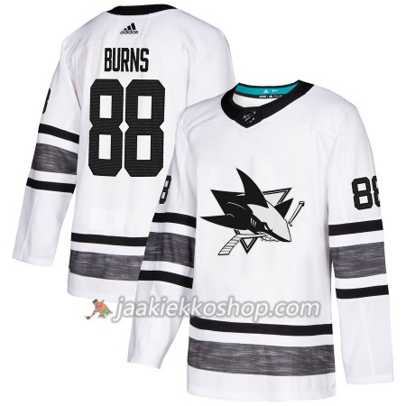 Miehille NHL San Jose Sharks Pelipaita Brent Burns 88 Valkoinen 2019 All-Star Adidas Authentic